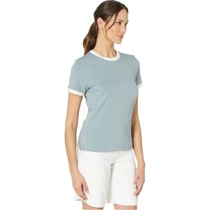 Nike Women's UV/DriFitBlue and White Short Sleeve Tee